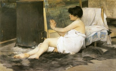 Modella a riposo da Henrique Bernardelli